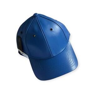 Marc by Marc Jacobs Blue Parrot Leather Cap